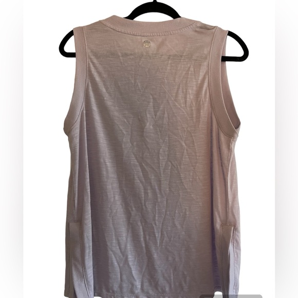 Gaiam Lavender Relaxed Cotton Yoga Tank Top - Picture 3 of 12
